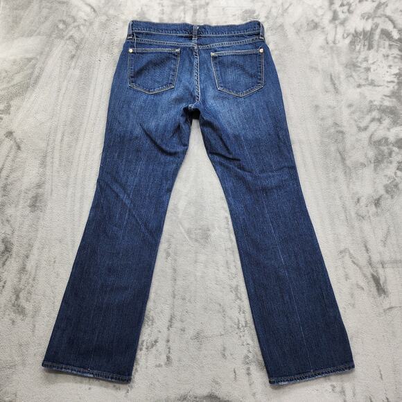 Old Navy Jeans Womens 8 SHORT Blue The Flirt Mid Rise Boot Cut Stretch Casual - Picture 3 of 16